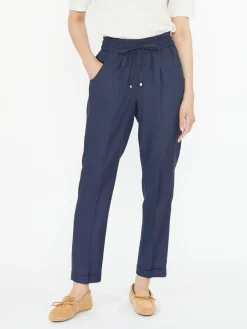Stoffhose Marineblau
