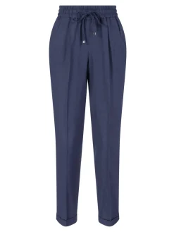 Stoffhose Marineblau