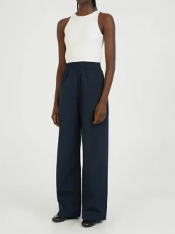 Stoffhose Marineblau