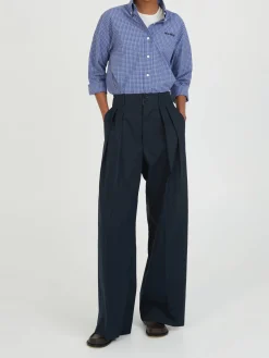 Stoffhose Marineblau