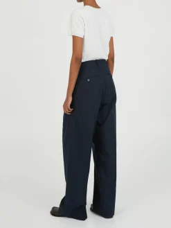 Stoffhose Marineblau