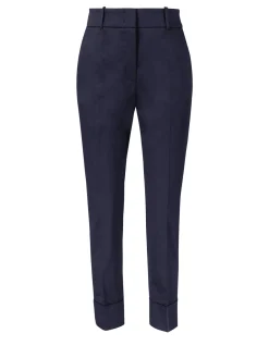 Stoffhose Marineblau
