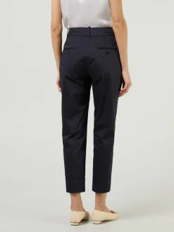 Stoffhose Marineblau