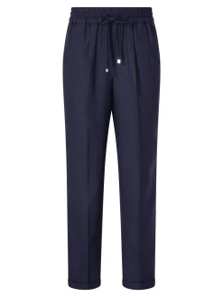 Stoffhose Marineblau