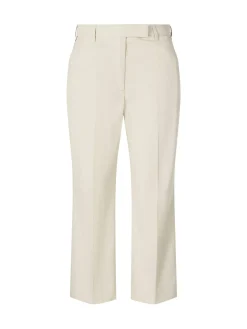 Stoffhose mit Bügelfalten Beige