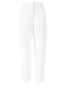 Stoffhose mit Bügelfalte Weiß