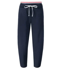 Stoffhose mit Doppelbund 'Odette' Blau