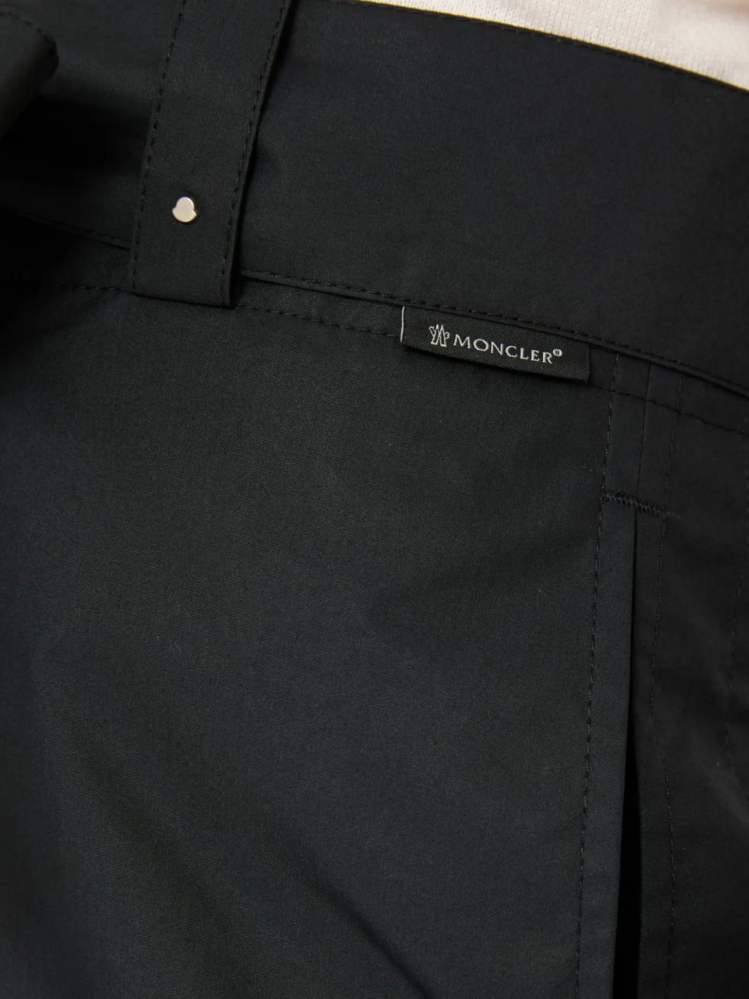 Stoffhose mit Gürtel Schwarz