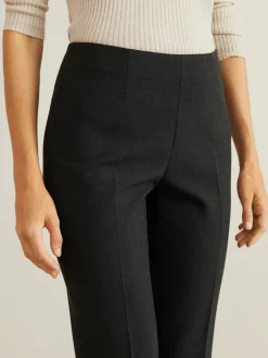 Stoffhose mit Reißverschluss Dunkelgrau