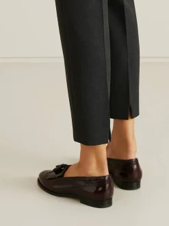 Stoffhose mit Reißverschluss Dunkelgrau