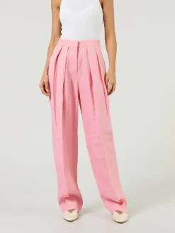 Stoffhose Pink