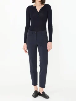 Stoffhose 'Renira' Marineblau