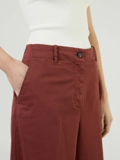 Stoffhose Rot