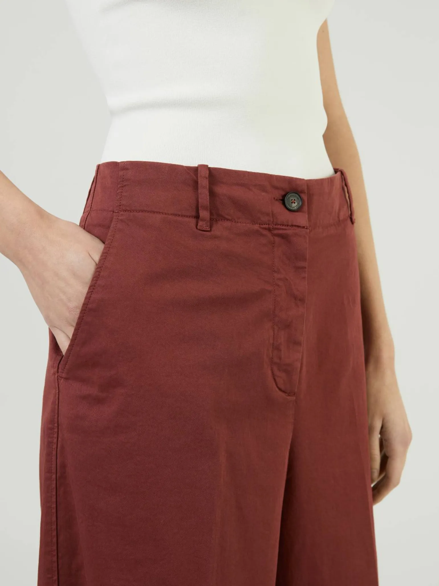 Stoffhose Rot