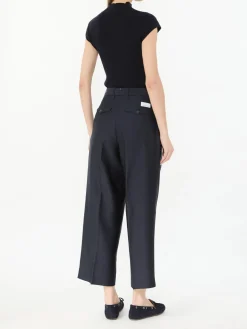 Stoffhose 'Rubino' mit Wollanteil Marineblau