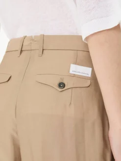 Stoffhose 'Rubino' mit Wollanteil Beige