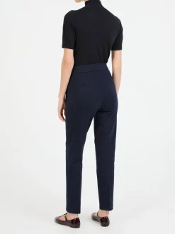 Stoffhose 'Scarlet' Marineblau