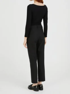 Stoffhose Schwarz