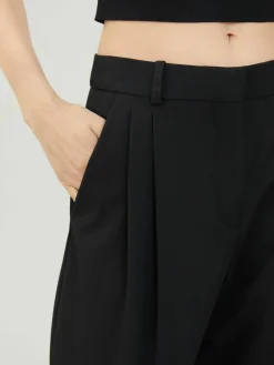Stoffhose Schwarz