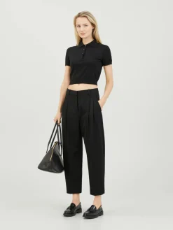 Stoffhose Schwarz