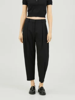 Stoffhose Schwarz