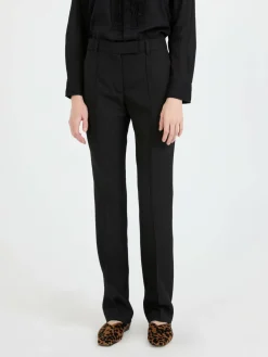 Stoffhose Schwarz