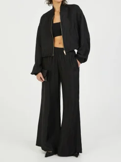 Stoffhose Schwarz