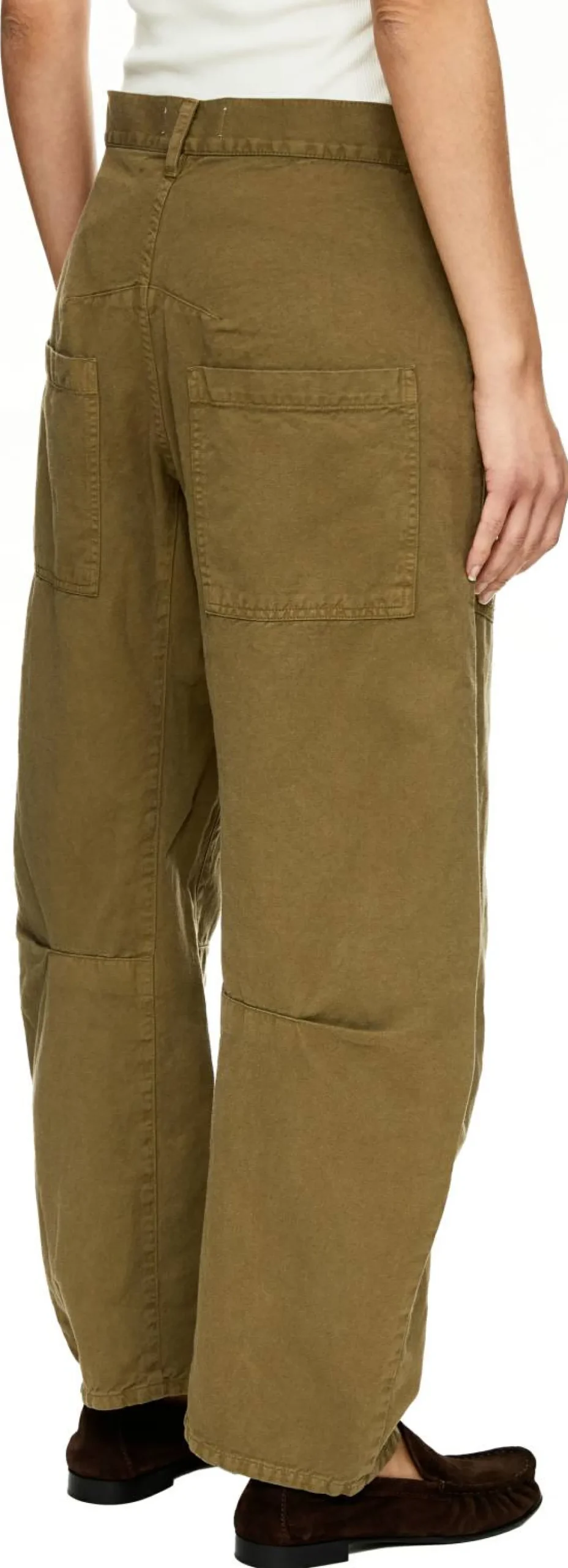 Stoffhose 'Shon' Olivgrün