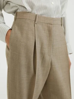Stoffhose 'Tor' Beige