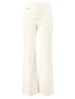 Stoffhose Weiß