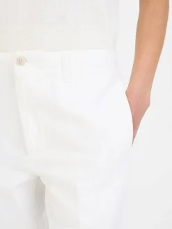 Stoffhose Weiß