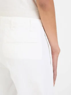 Stoffhose Weiß