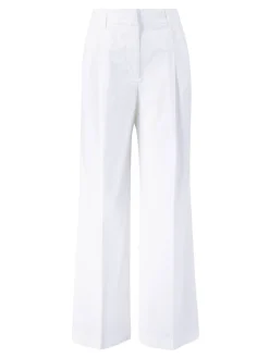 Stoffhose Weiß