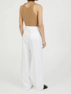Stoffhose Weiß