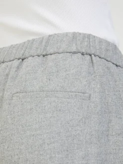 Stoffhose 'Wide Flannel Pants' Grau