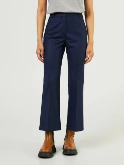 Stoffhose 'Wool Flannel' Marineblau
