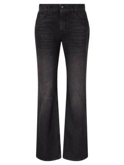 Straight-Cut Jeans 'Carlyl' Schwarz