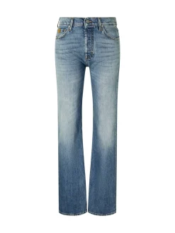Straight-Cut Jeans 'Claire' Mittelblau