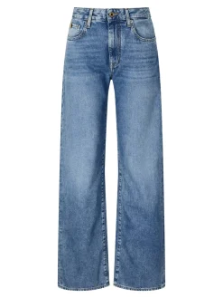Straight-Cut Jeans 'Hailey' Mittelblau