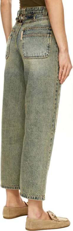 Straight-Cut Jeans 'Milton' Mittelblau