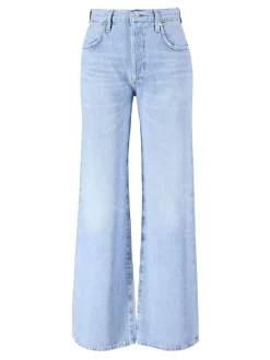 Straight-Leg Jeans 'Annina' Hellblau