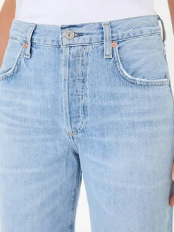 Straight-Leg Jeans 'Annina' Hellblau