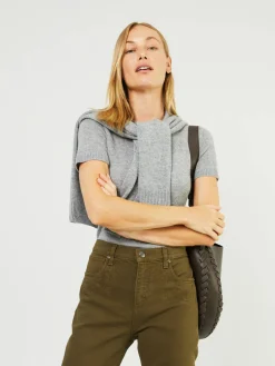 Straight-Leg Jeans 'Barbara' Khaki