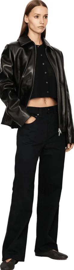 Straight-Leg Jeans 'Bonnie' Schwarz