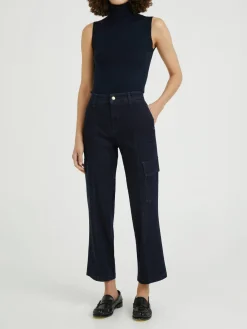 Straight-Leg Jeans 'Gaia' Marineblau