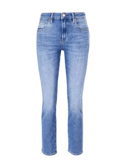 Straight-Leg Jeans 'Girlfriend' Blau