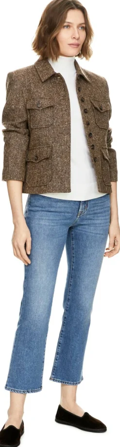 Straight-Leg Jeans 'Kate' Mittelblau