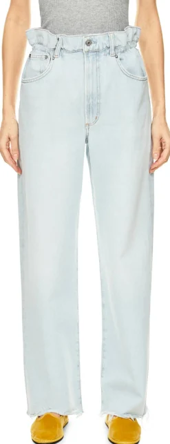 Straight-Leg Jeans 'Lyonne' Hellblau