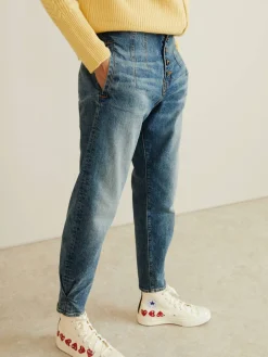 Straight Leg Jeans 'Nita Peg Leg' Blau