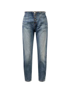 Straight Leg Jeans 'Nita Peg Leg' Blau